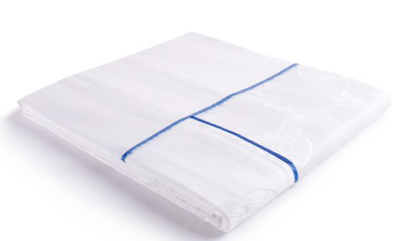 提花被套、雙排絲帶(橫一豎一)